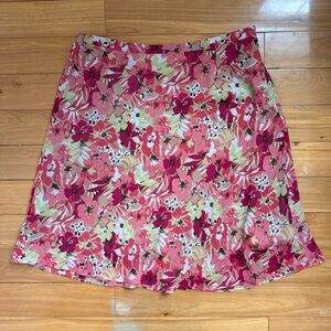 Jaclyn Smith Floral Pink Midi Skirt